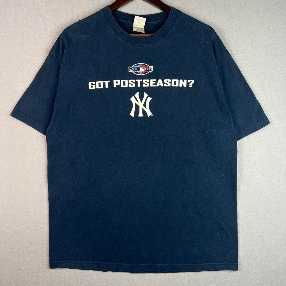 New York Yankees Got Postseason? RIP Red Sox 2006 Blue Tee Shirt M
